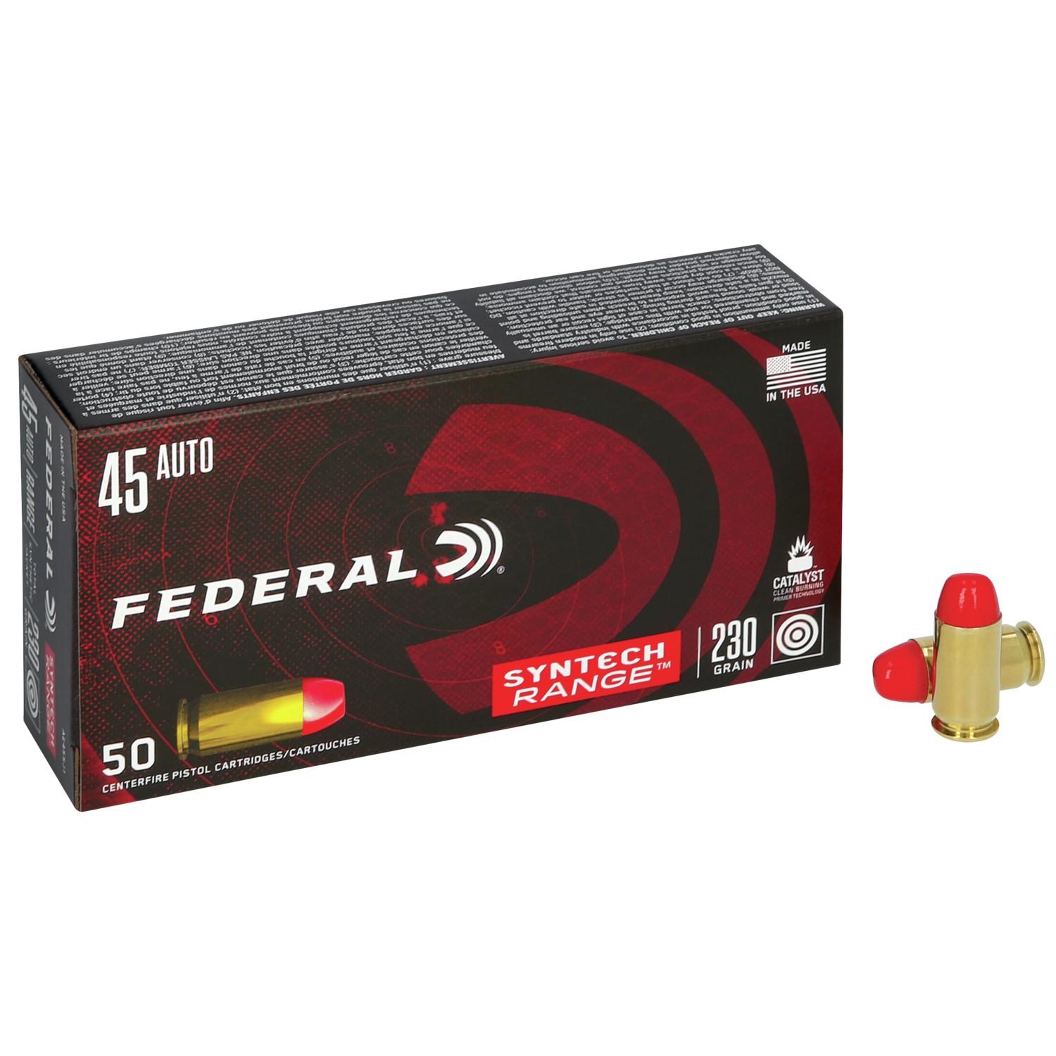 Federal AE45SJ1 .45 ACP 230 Grain Total Synthetic Jacket 50 Rounds - View 2