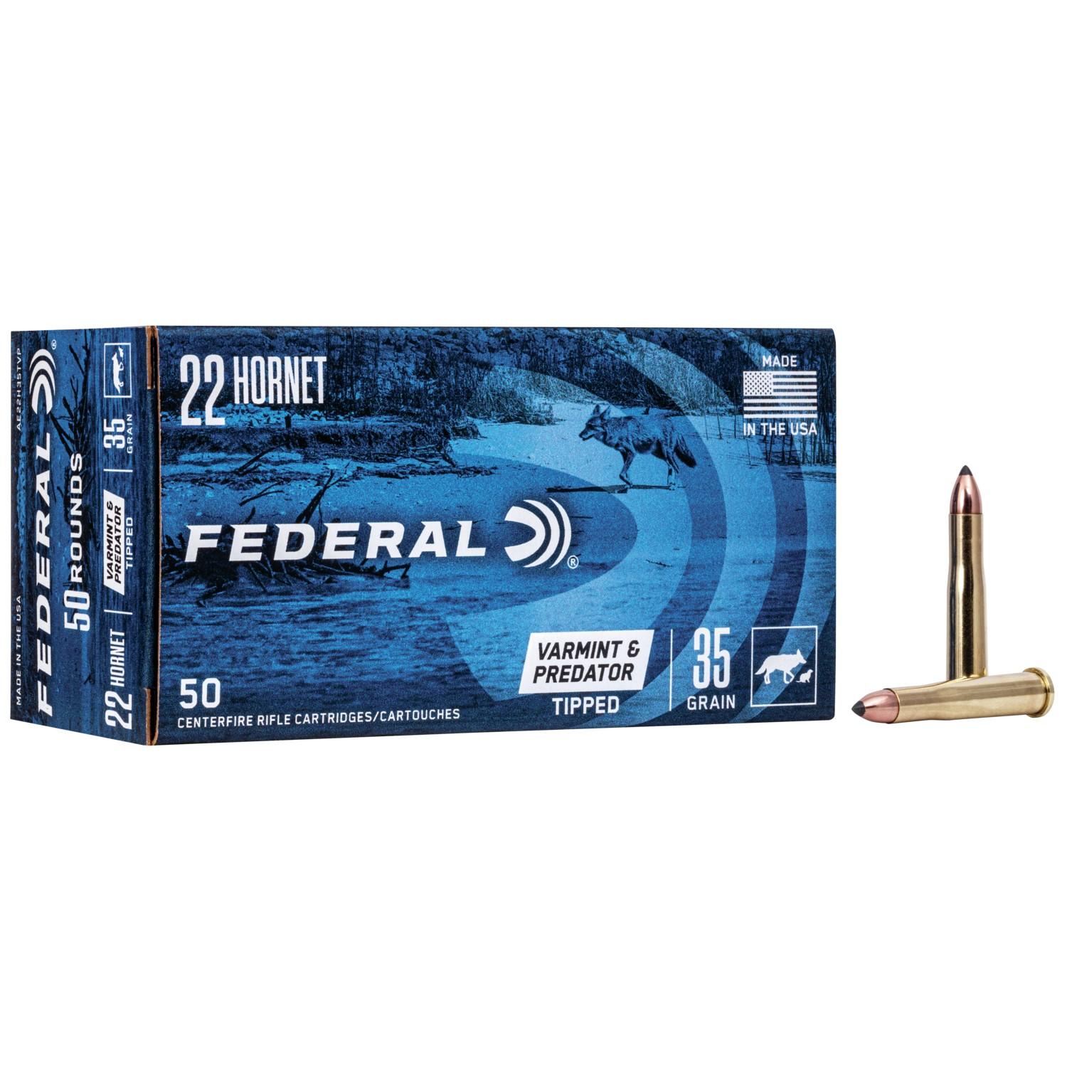 Federal VARM/PRED .22 Hornet 35 Grain Tipped Varmint 50 Rounds - View 2