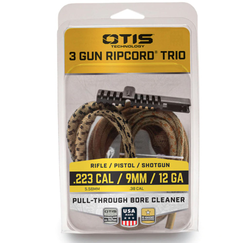 Otis 3 Gun Ripcord Trio - Bore Cleaner for .223 Cal Rifles, 9mm Pistols, and 12 Gauge Shotguns - View 2