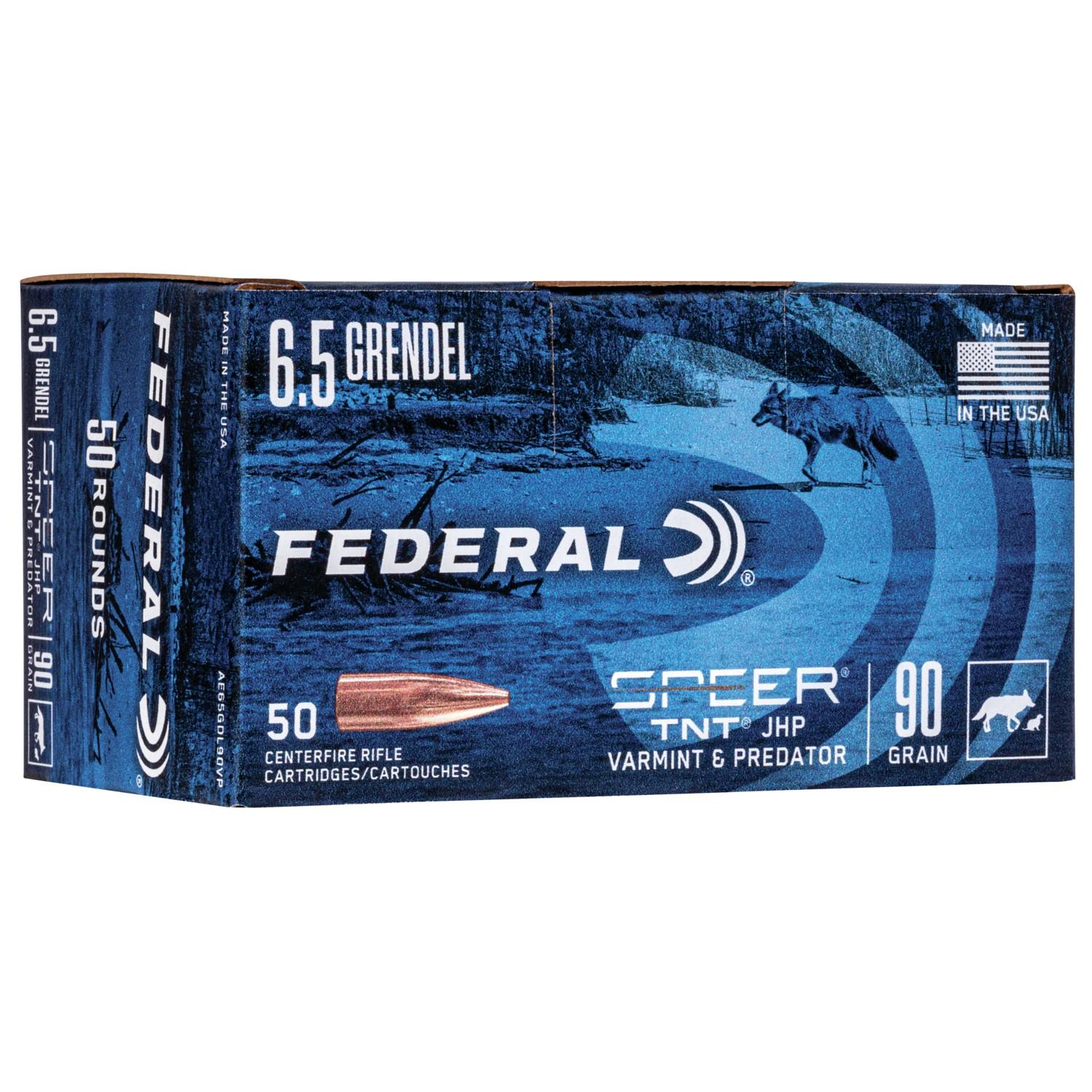 Federal AE65GDL90VP 6.5 Grendel 90gr JHP 50RD Rifle Ammo - View 2