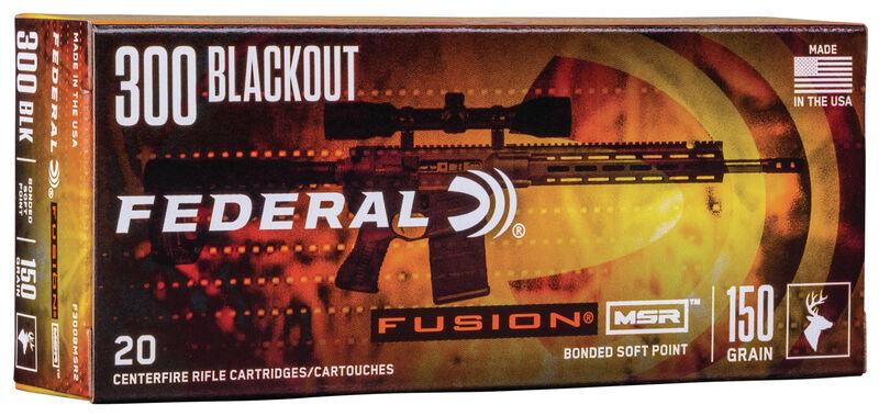 Federal F300BMSR2 Fusion MSR 300Blackout 150gr Bonded Soft Point 20 Per... - View 2