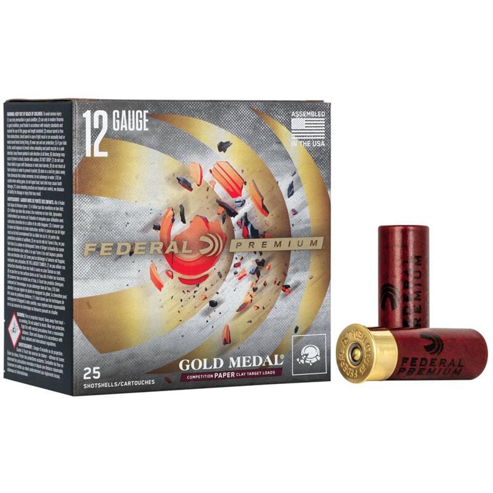Federal GMT1188 Premium Gold Medal 12Ga 2.75" 1-1/8oz 8Shot 25/Box - View 2