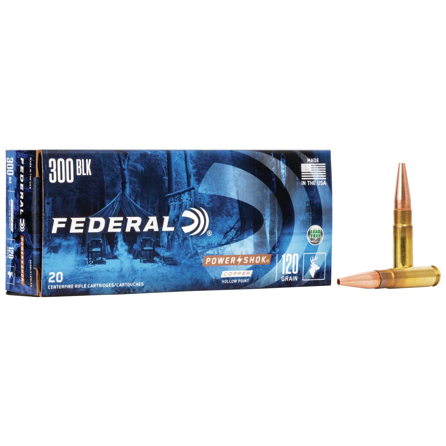Federal 300BLK150LFA Power-Shok 300 Blackout 120 gr Copper Hollow Point... - View 2