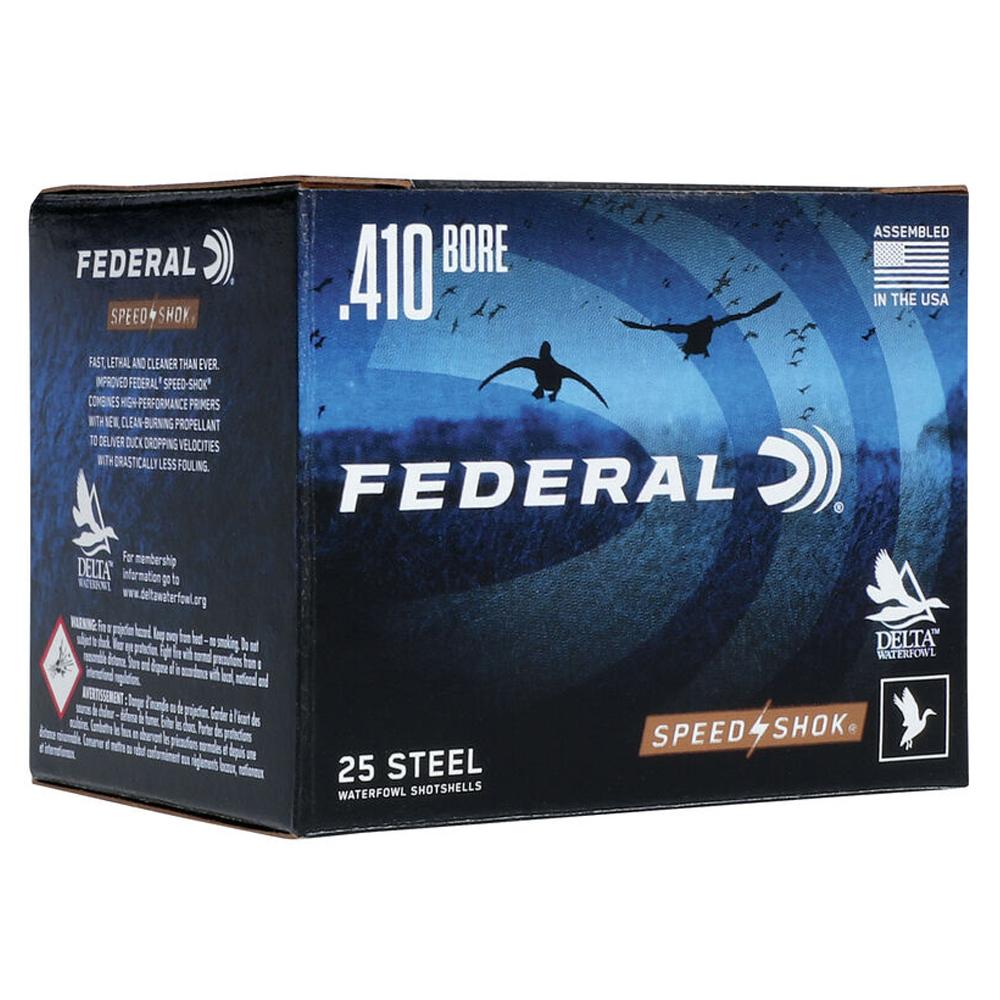 Federal SPEED-SHOK 410 Gauge 3 in 3/8 oz 6 Shot Shotshells 25 Rounds - View 2