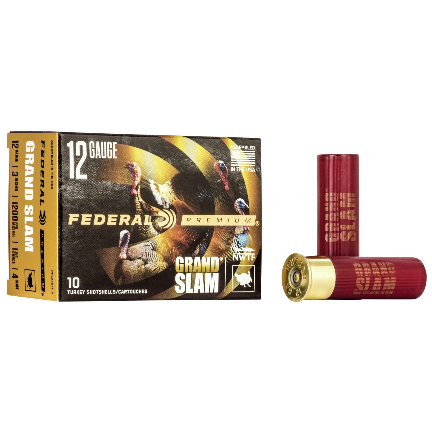 Federal PFCX157F4 12 Gauge 3 in 1.75 oz #4 Shot 10 Rounds Copper-Plated - View 2