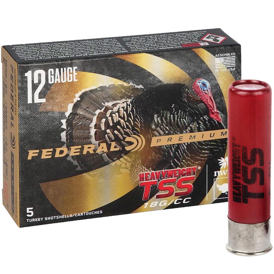 Federal PTSSX191F7 Premium TSS 12 Gauge, 3.50" Length, 2 1/4 oz Tungsten 7 Shot, 1200 fps, 5 Rounds - View 2