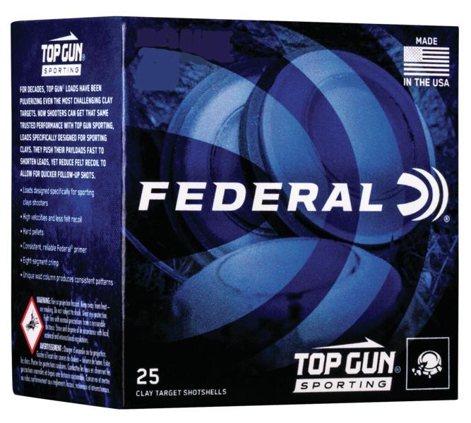 Federal TGS28218 Top Gun 28Ga 2.75" 3/4oz #8 Shot 1330fps 25rd Box - View 2