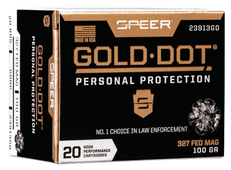 Speer 23913GD Gold Dot .327 Federal Magnum 100gr HP 20 Rounds - View 2