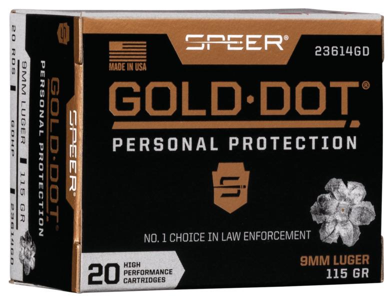 Speer Gold Dot 9mm Luger 115 Grain Hollow Point 20 Rounds per Box - View 2