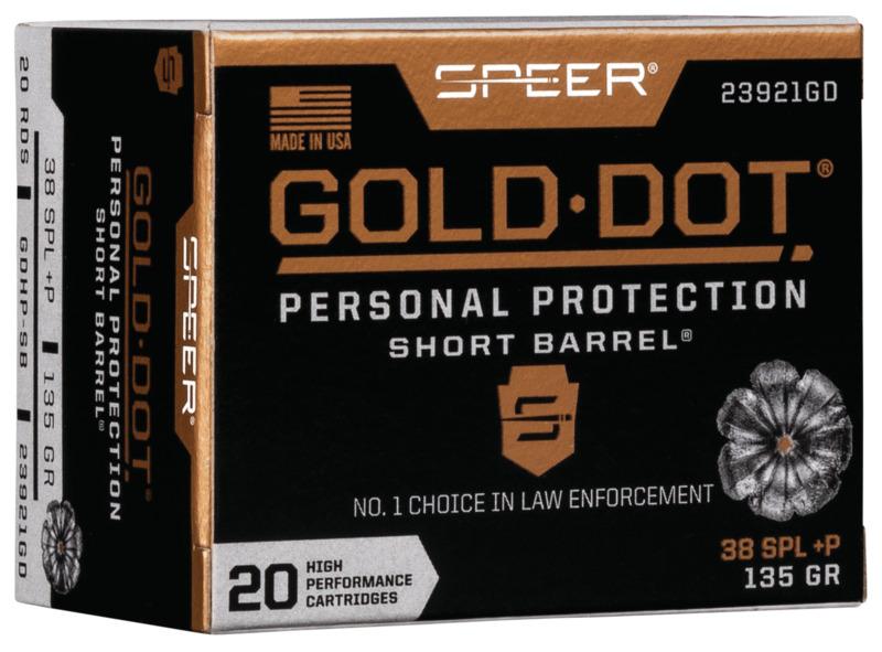 Speer 23921GD Gold Dot 38 Special +P 135gr Hollow Point 20/Box - View 2