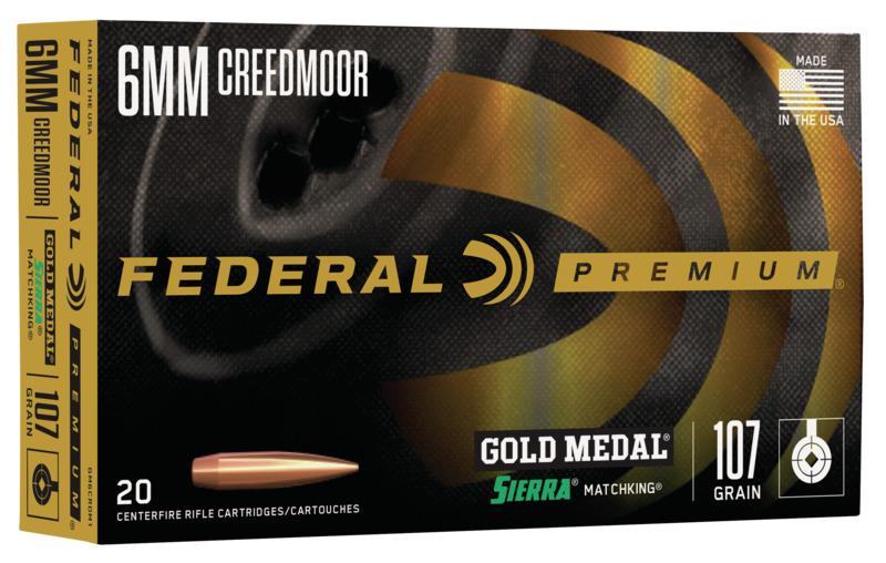 Federal GM6CRDM1 6mm Creedmoor 107 Grain BTHP 20 Rounds Brass - View 2