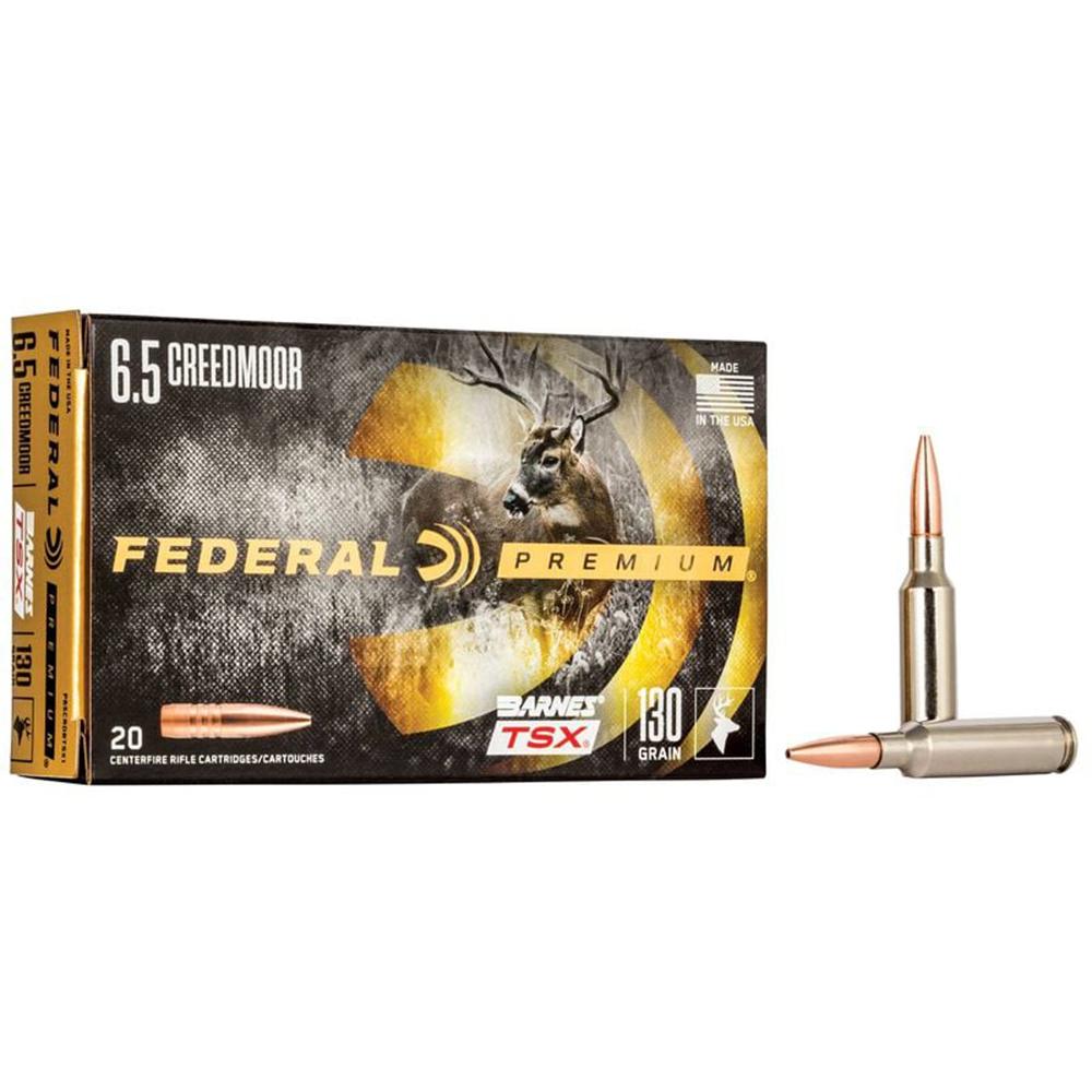 Federal P65CRDBTSX1 6.5 Creedmoor 130gr Barnes TSX 20rd Rifle Ammo - View 2