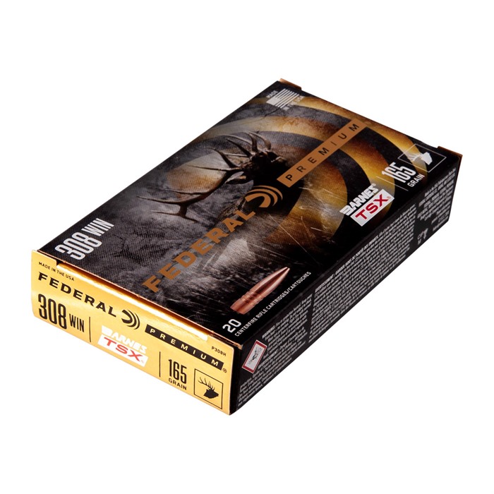 Federal P308H Premium .308 Win 165gr Barnes TSX 20 Rounds - View 3