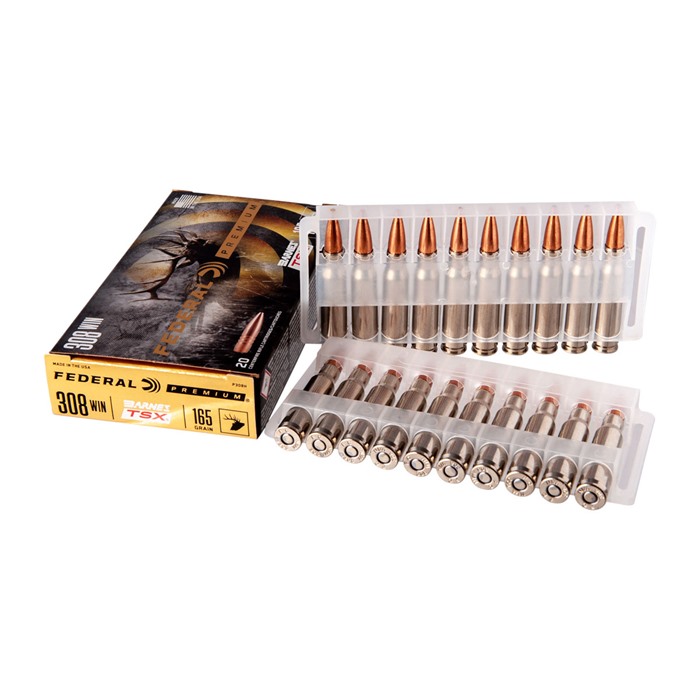 Federal P308H Premium .308 Win 165gr Barnes TSX 20 Rounds - View 4