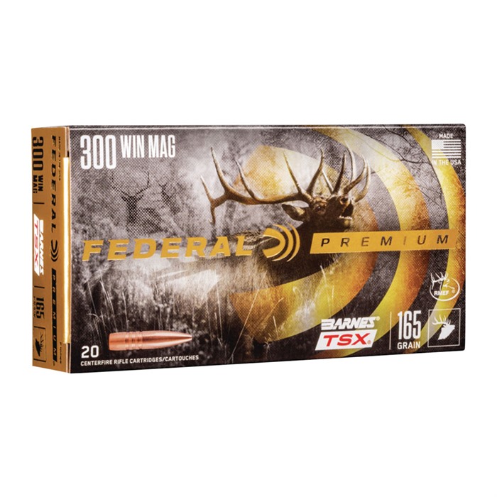 Federal P300WR 300 Win Magnum 165 Grain Barnes TSX 20 Rounds Box - View 2