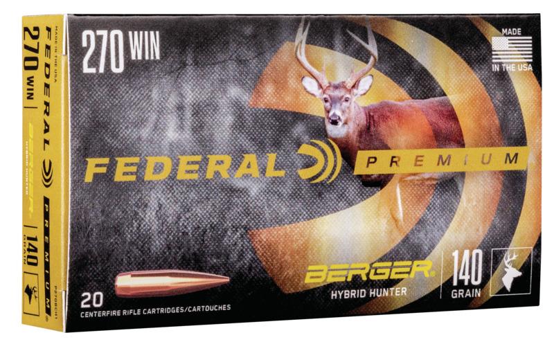 Federal P270BCH1 Premium 270 Win 140gr Berger Hybrid Hunter 20 Rounds - View 2