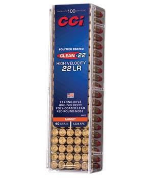 CCI 944CC 22 Long Rifle 40 Grain LRN 1235 fps Polymer Coated 100 Rounds - View 2
