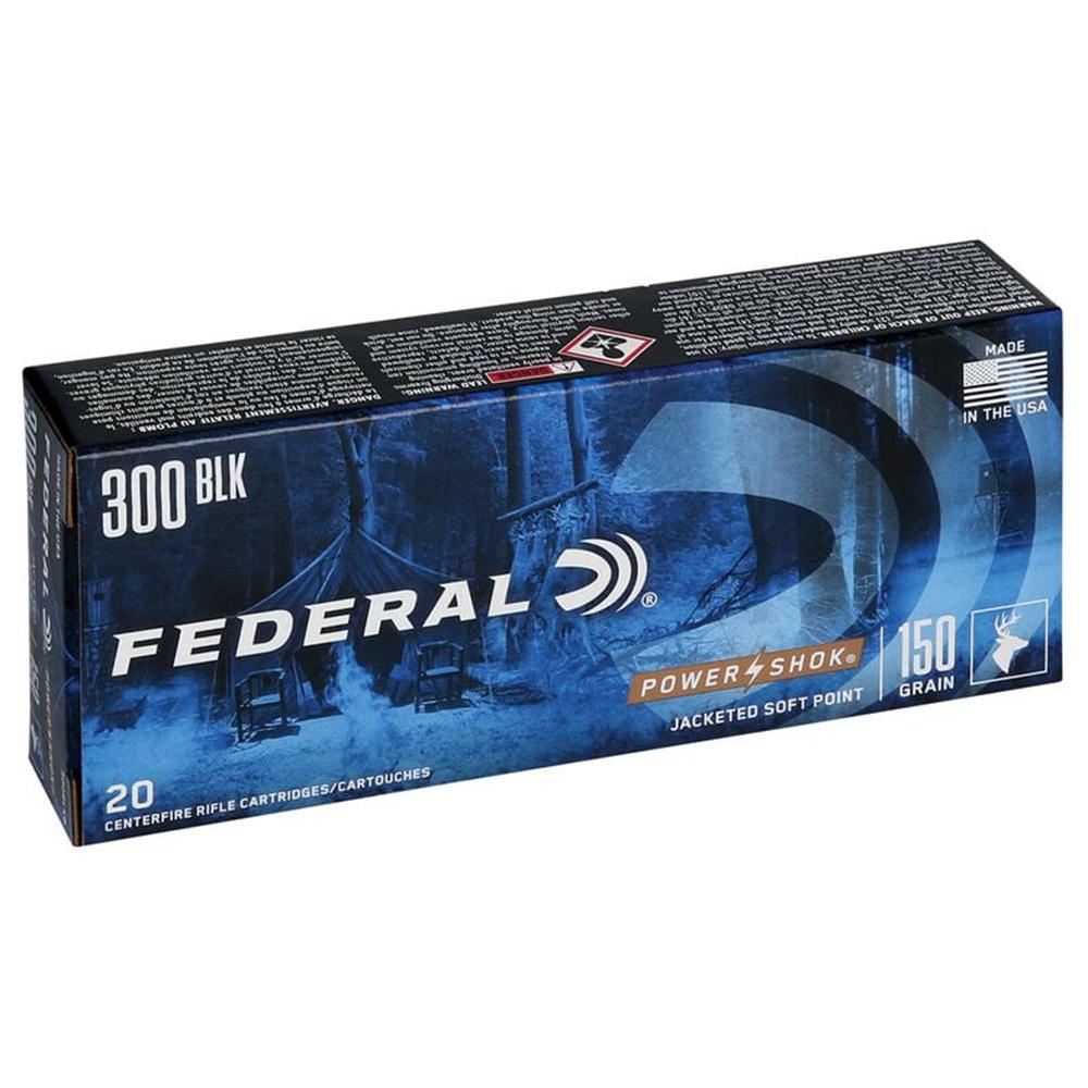 Federal Power-Shok 300 Blackout 150 gr Soft Point Ammo 20 Round Box - View 2