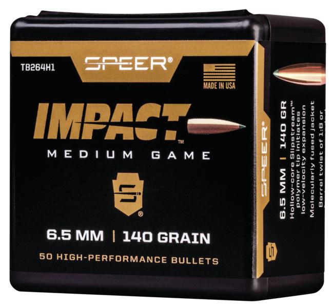 Speer TB264H1 Impact 6.5 Creedmoor 140gr Polymer Tip 50/Box - View 2