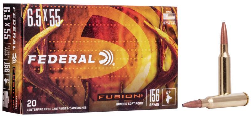 Federal F6555FS2 Fusion 6.5X55 Swedish 156Gr Soft Point 20 Rounds - View 2