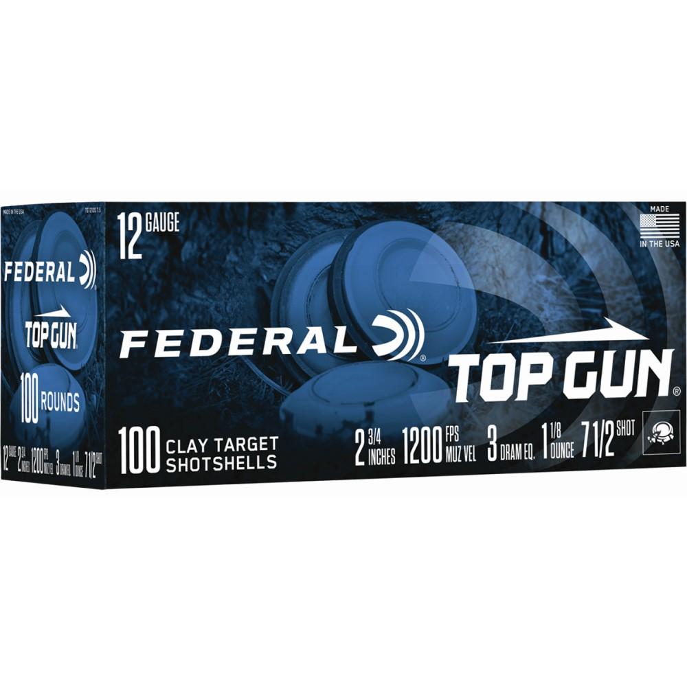 Federal TG1210075 Top Gun 12Ga 2.75" 1 1/8oz 7.5 Shot 100/Box - View 2