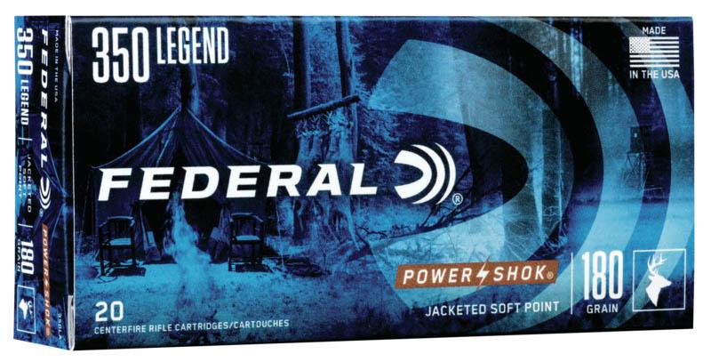 Federal 350LA Power-Shok 180gr Soft Point 350 Legend Rifle Ammo - 20 Rounds, Medium Game Use - View 2