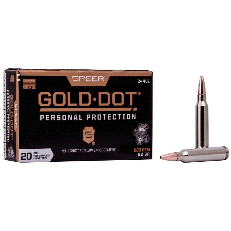 Speer Gold Dot 223 Rem 62gr Soft Point 20 Rounds Box - View 2