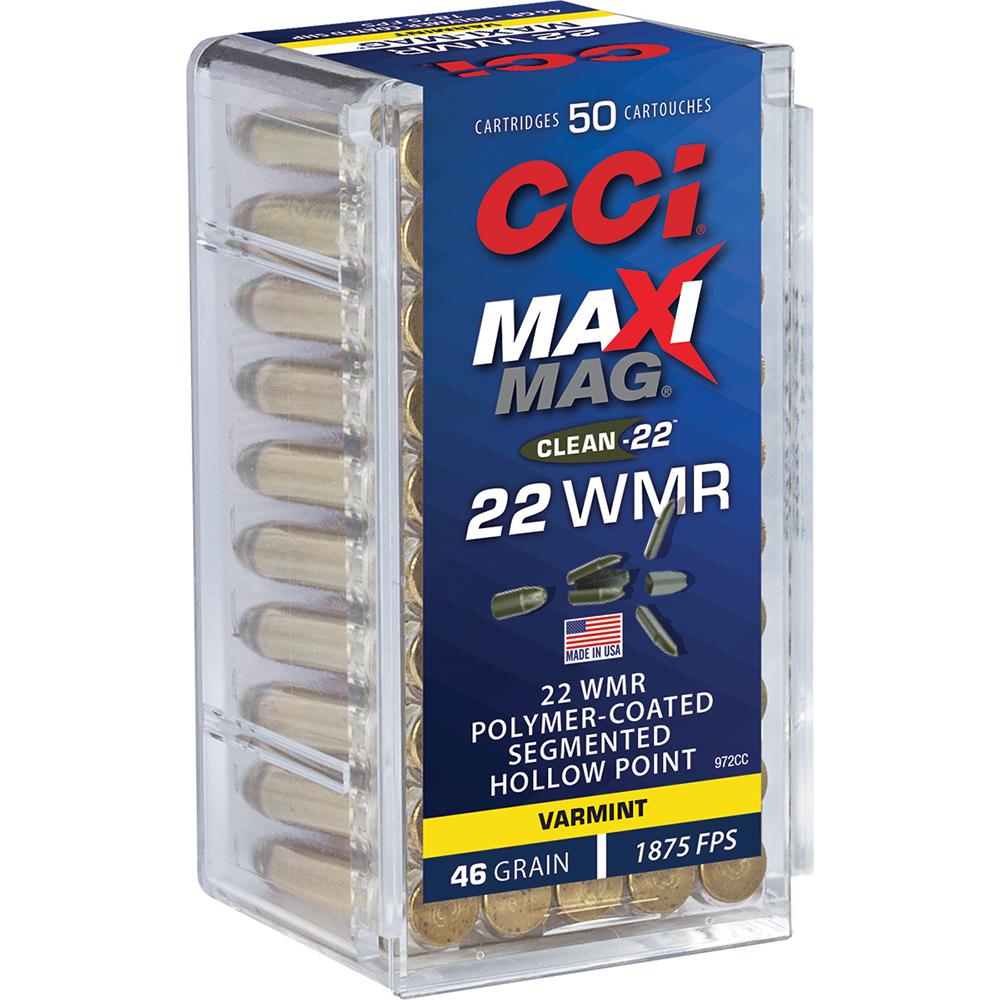 CCI 972CC 22 WMR Maxi-Mag 46 Grain Segmented Hollow Point 50/Box - View 2