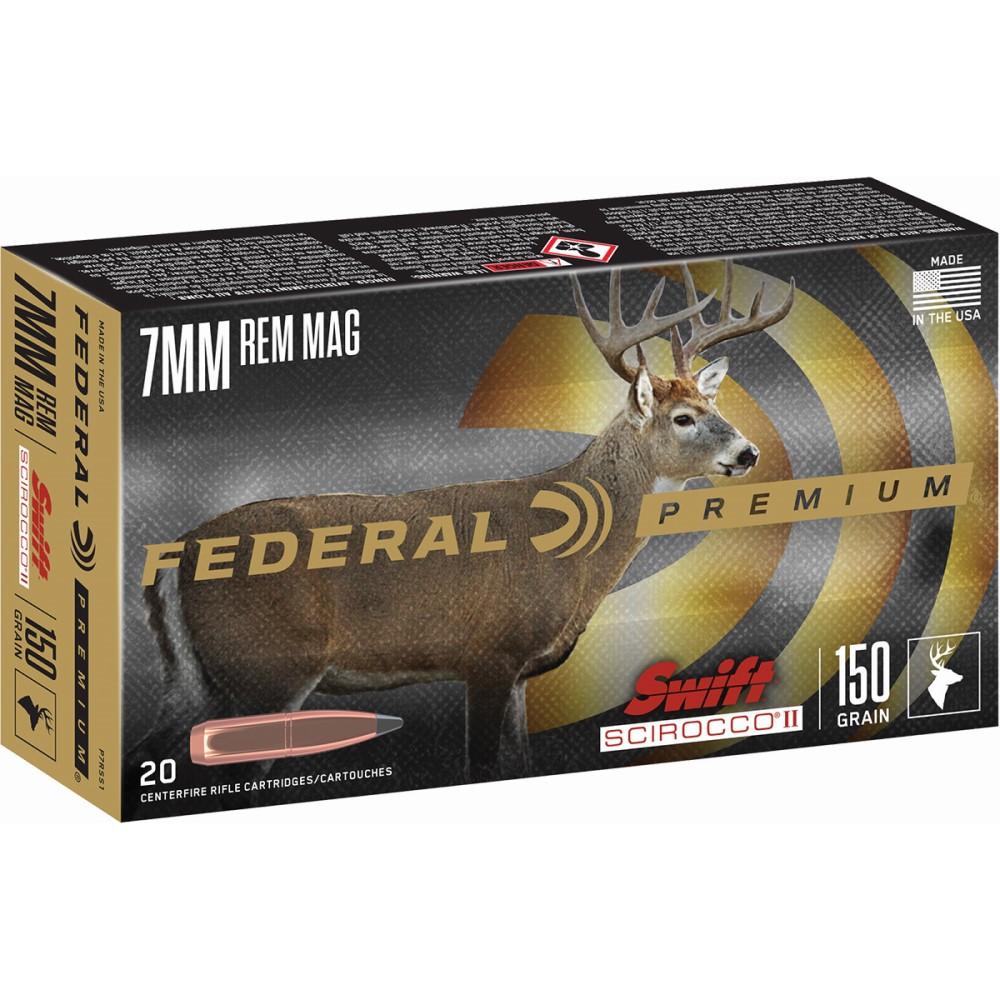 Federal P7RSS1 Premium 7mm Rem Mag 150gr Swift Scirocco 20 Rounds - View 2