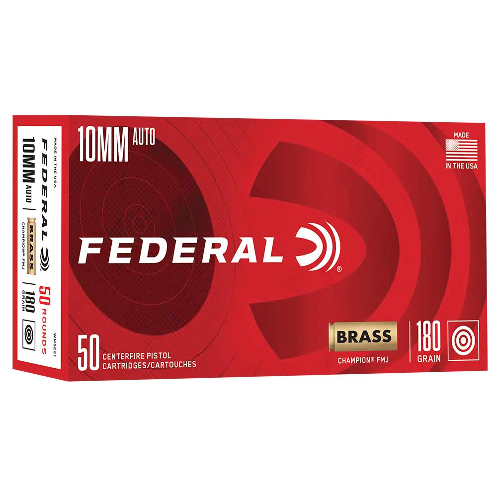Federal WM5221 Champion 10mm Auto 180gr FMJ Ammo 50 Rounds - View 2