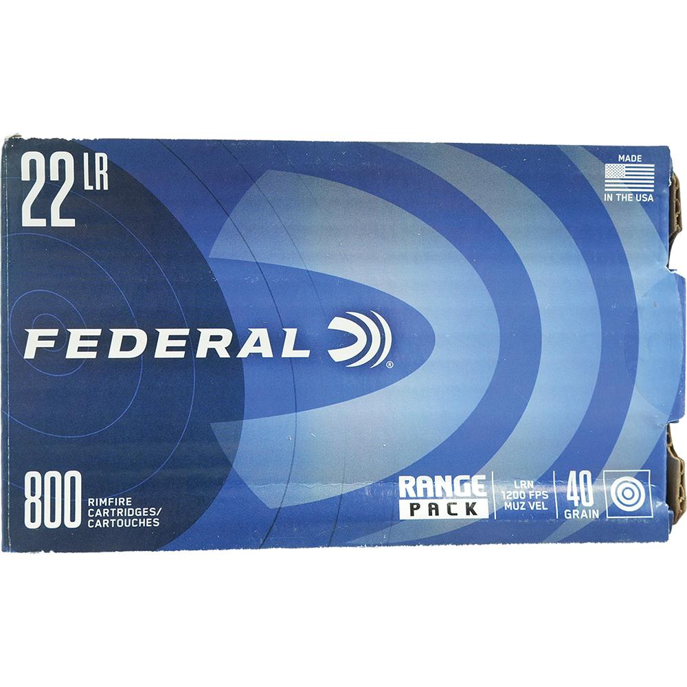 Federal 22LR Ammo 800 Rounds $9.95 Ship Range Pack 22 LR Ammunition rds - View 2