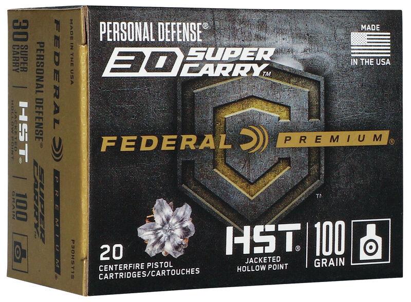 Federal P30HST1S 30 Super Carry 100gr HST JHP 4in 20rd Centerfire - View 2