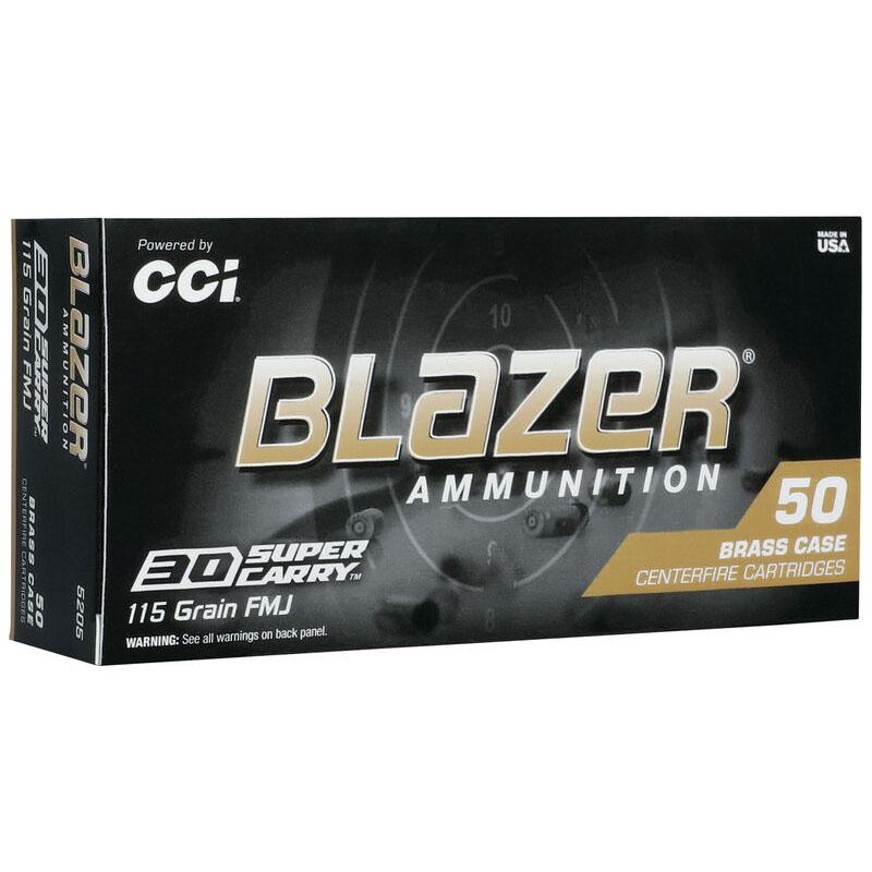 CCI 5205 30 Super Carry 115 Grain FMJ 4 in Brass Case 50 Rounds - View 2