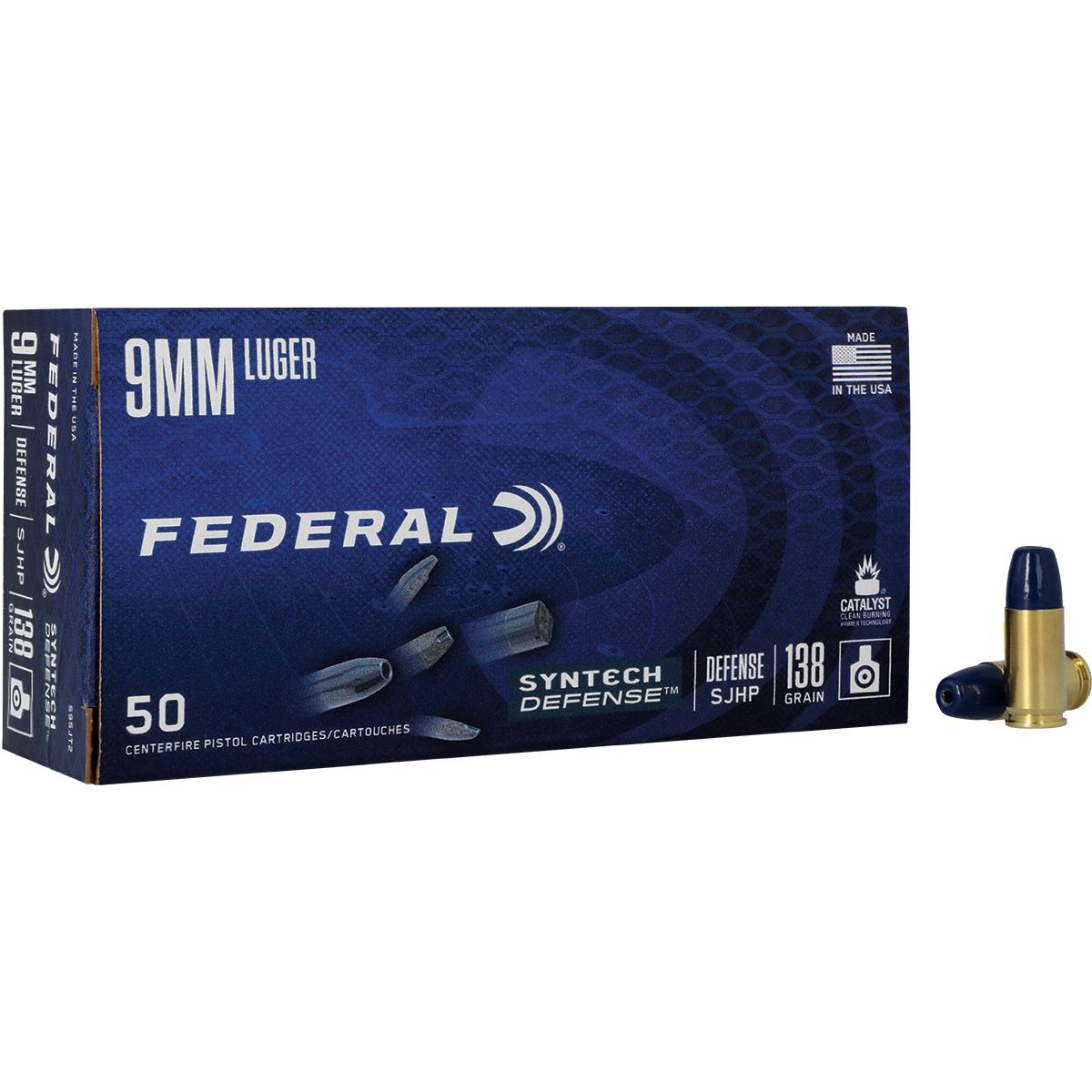 Federal S9SJT2 9mm Luger 138gr Segmented Hollow Point 50 Rounds Box - View 2