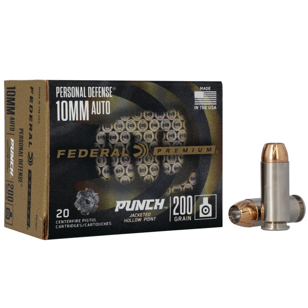 Federal PD10P1 10mm Auto 200 Grain Jacketed Hollow Point 20 Rounds - View 2