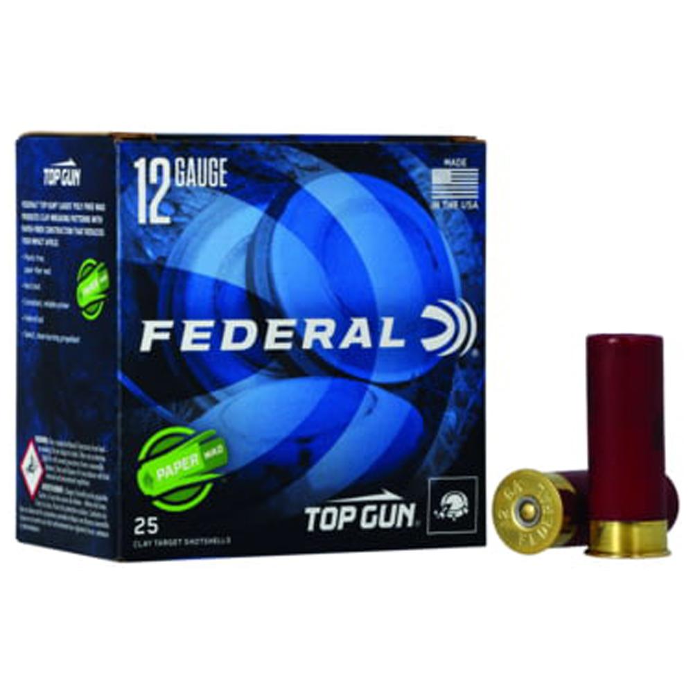 Federal Top Gun 12 Gauge Steel Shot Ammunition: 25 Rounds, 7.5 Shot Size, 1oz Weight, 1250 FPS Velocity, TG12WS1 Model - View 2