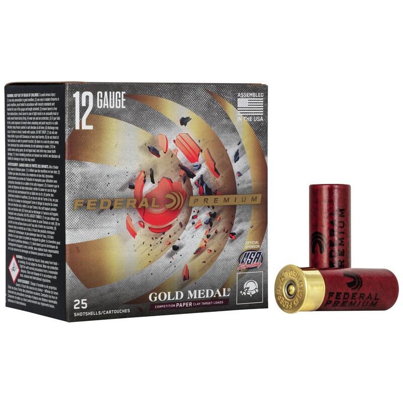Federal GMT111 7.5 Gold Medal 12GA 2-3/4" 1oz 1290fps #7.5 Shotshells 25rd - View 2