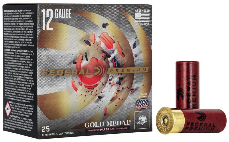 Federal GMT111 8 Gold Medal 12GA 2-3/4" 1oz 1290fps #8 Shotshells 25rd - View 2