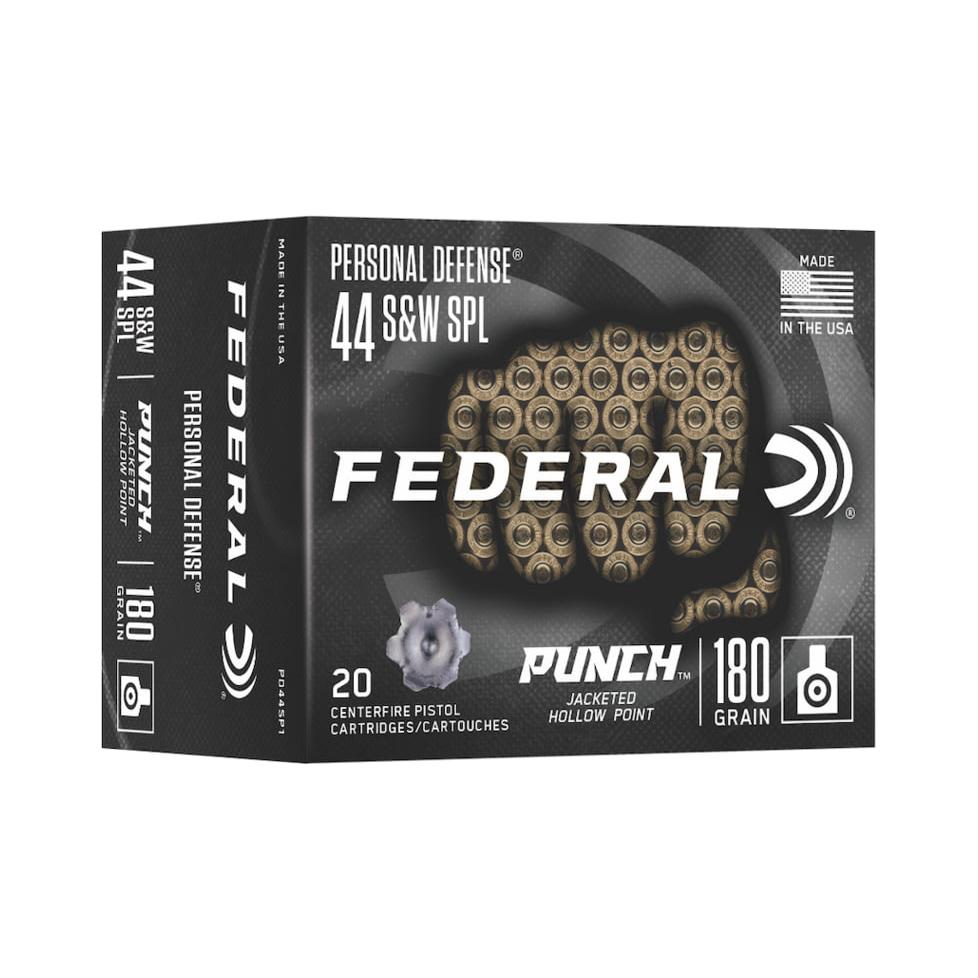 Federal PD44SP1 Punch 44 S&W Spl 180gr JHP 4in Brass 20 Rounds - View 2