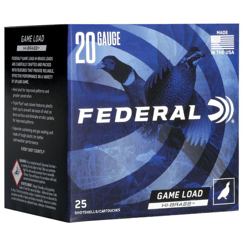 Federal H2586 Game-Shok 20Ga 3" 1-1/4oz #6 Shot 25rd Box - View 2