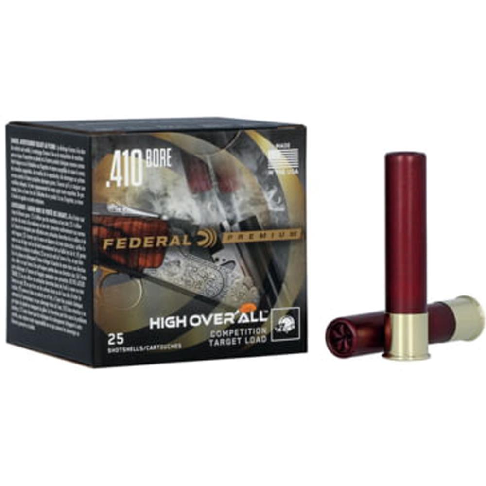 Federal Premium High Over All .410 Gauge, 2-1/2in, 0.5oz, 1275 FPS, 8.5 Shot Size, 25 Rounds, Shotgun Ammo - View 2