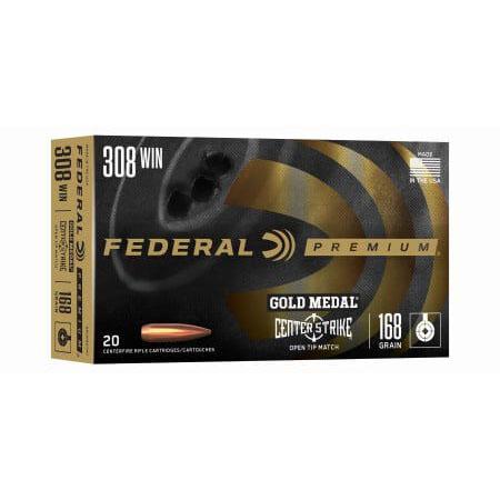 Federal GM308OTM1 308 Win 168 Grain OTM 20 Rounds Brass Finish - View 2
