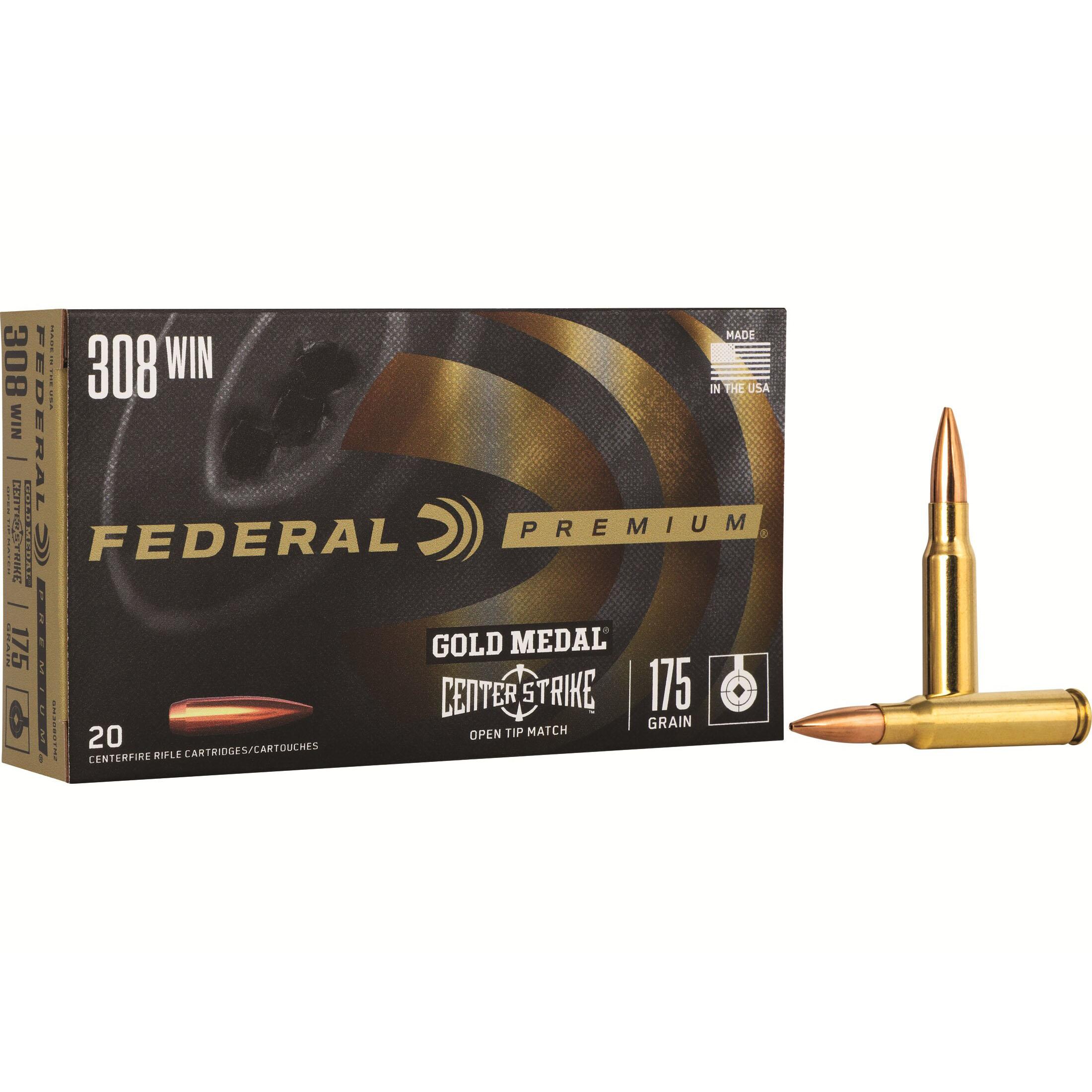 Federal GM308OTM2 308 Win 175 Grain Open Tip Match 20 Rounds Per Box - View 2