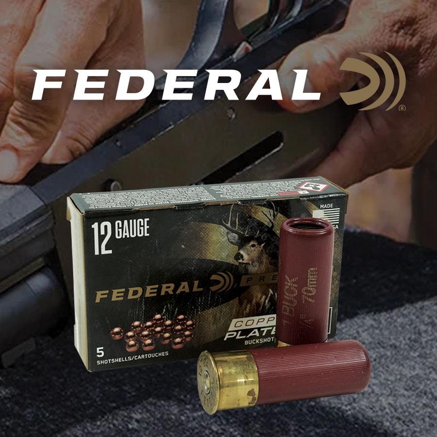 Federal P1541B Premium 12 Gauge 2.75" 1 Buckshot 16 Pellets 5/Box - View 2