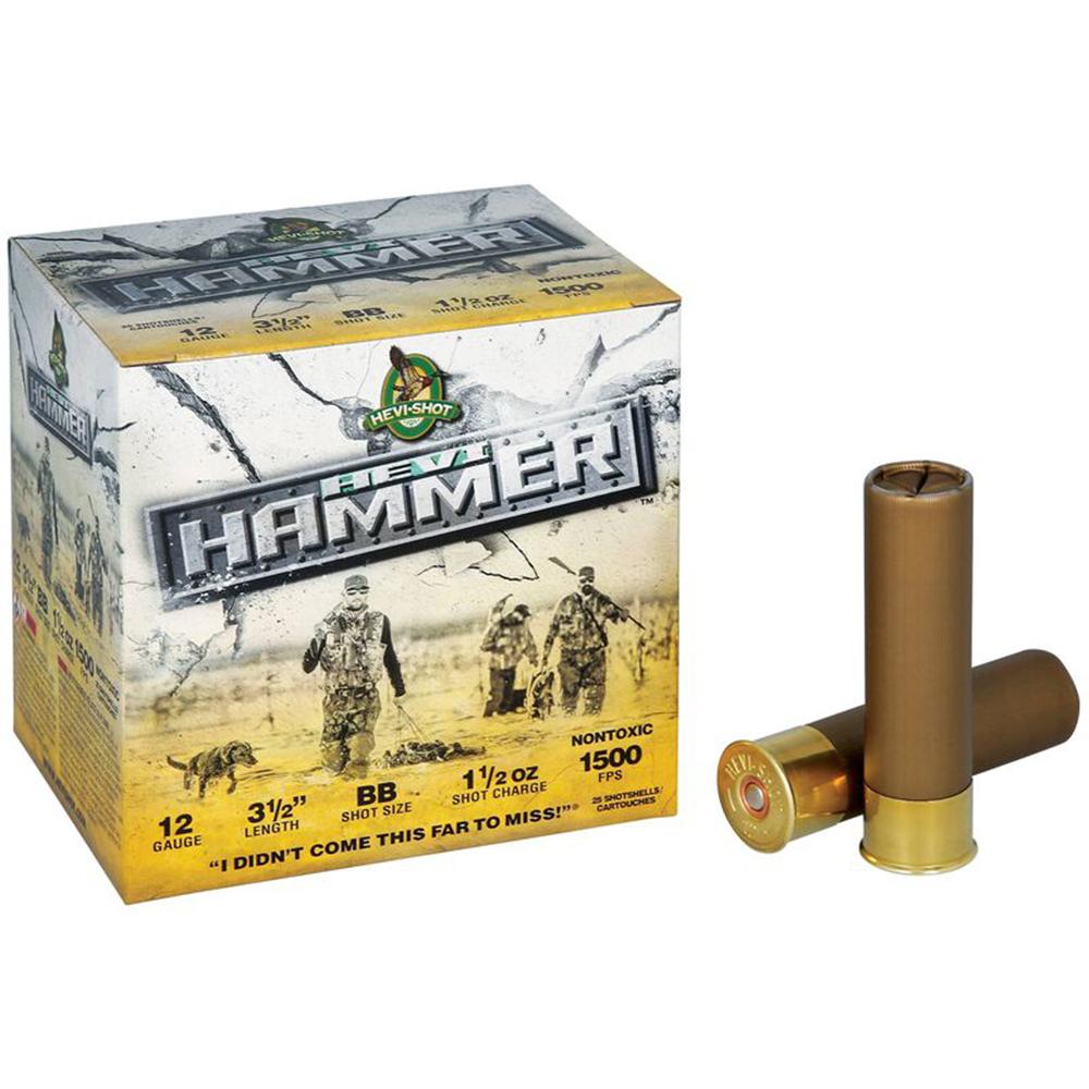 HEVI-Shot HS28388 HEVI-Hammer 12Ga 3.5" 1.5oz BB Steel/Bismuth 25/Box - View 2