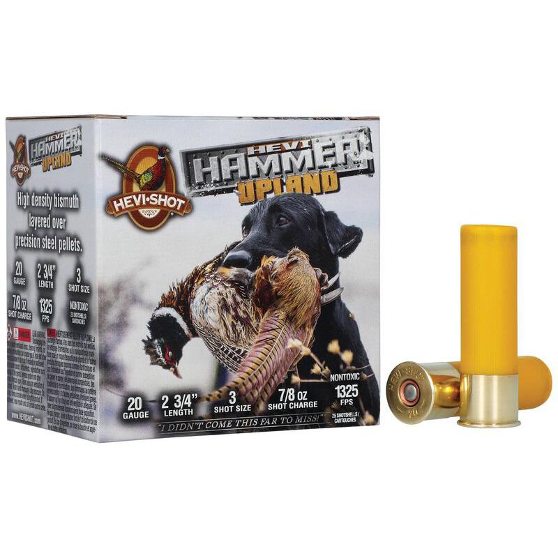 HEVI-Shot HS29203 HEVI-Hammer 20Ga 2.75" 1oz 3Shot 25/Box 10/Case - View 2