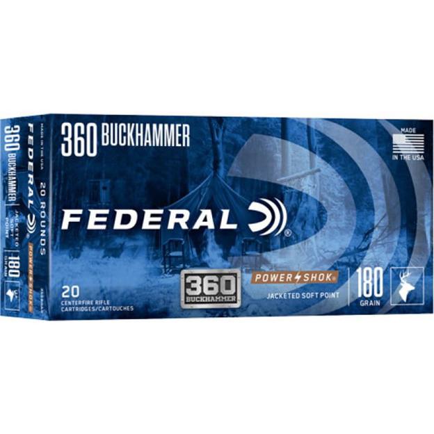 Federal 360BHAS .360 Buckhammer 180 Grain JSP 20 Rounds Centerfire - View 2