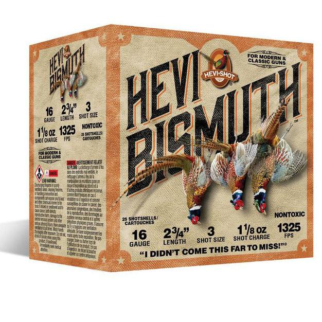 HEVI-Shot HS16713 HEVI-Bismuth Upland 16Gauge 2.75" 1 1-8oz Bismuth 3Sho... - View 2
