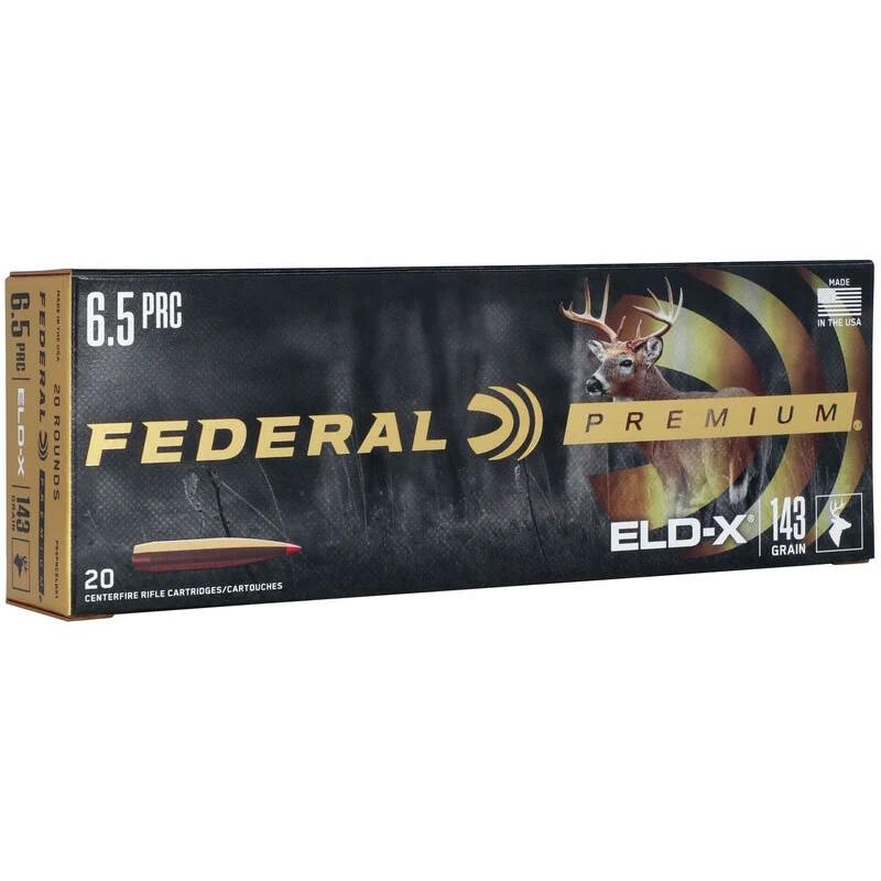 Federal Premium ELD-X 6.5 PRC, 143 Grains, Aerodynamic Polymer Tip, 20 Rounds, P65PRCELDX1 - View 2