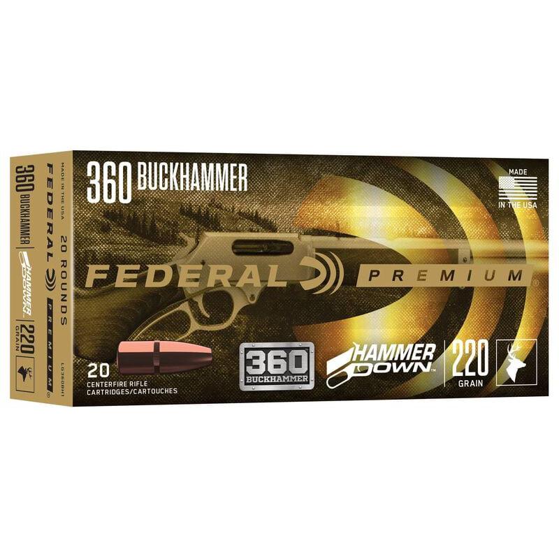 Federal LG360BH1 HammerDown 360 Buckhammer 220gr Soft Point 20/Box - View 2